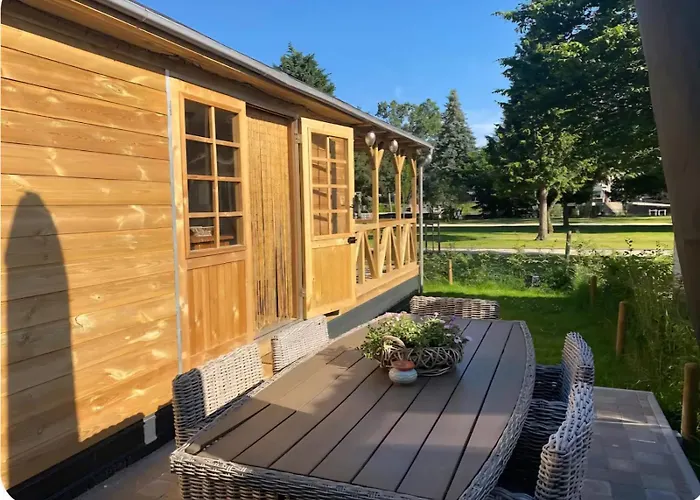 De Met Veranda Bij Brunssummerheide! キャンプ場 ヘールレン
